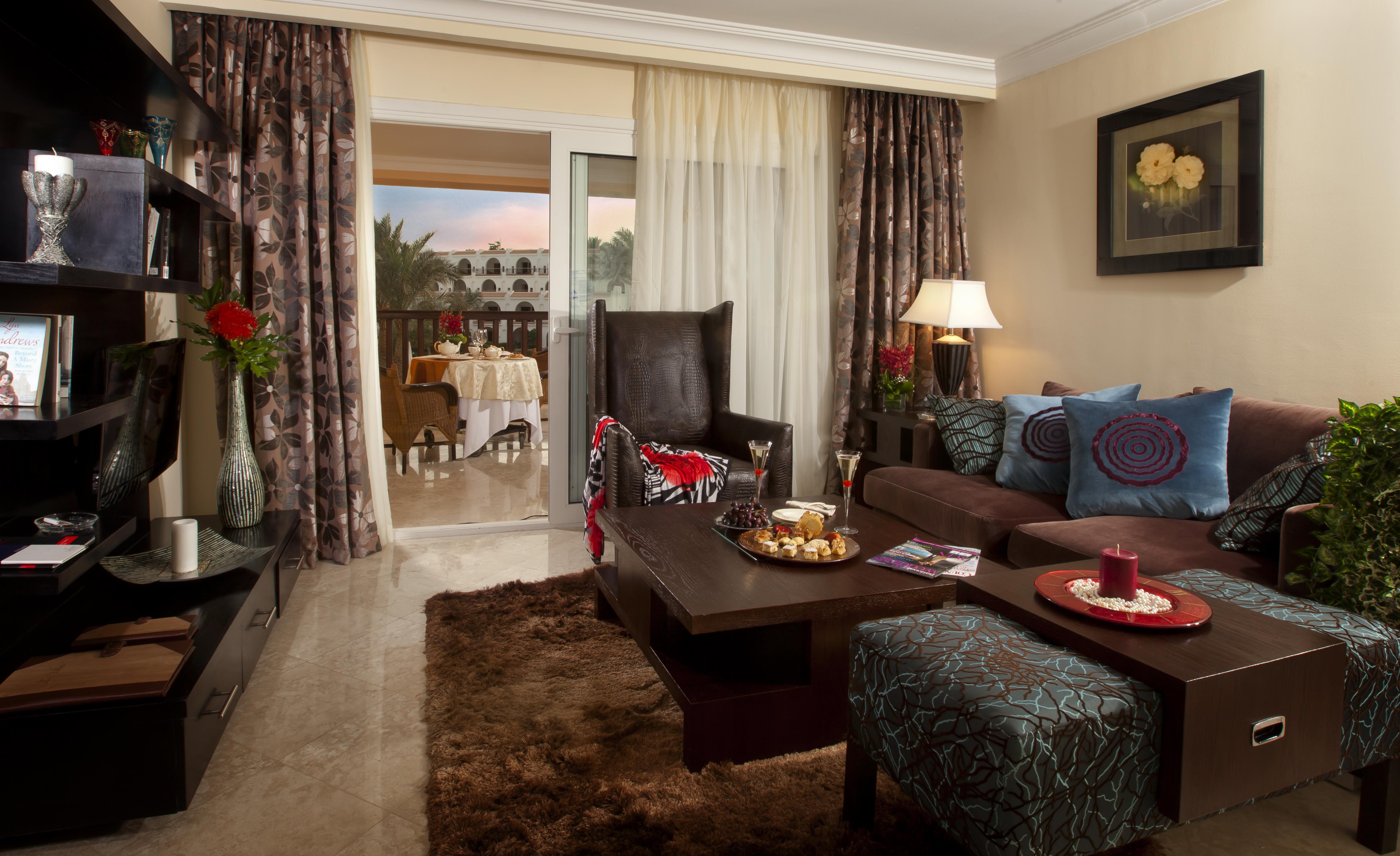 Royal Savoy Sharm El Sheikh (Adults Only) Hotel Exterior photo A living room in a suite at the Hilton Sharm El Sheikh Resort
